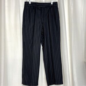 Pendleton Pin Stripe Virgin Wool Lined Business Pleated Office Trousers Pants
